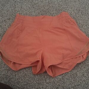 Lululemon Athletica Peach Athletic Shorts